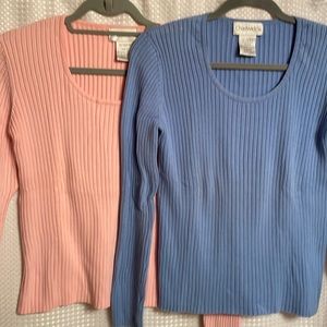 2 Pack Cotton Sweaters…pink and blue! 2 for $15